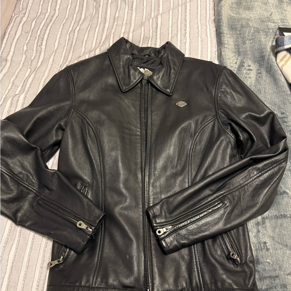 Women's Harley Davidson Black Leather Jacket